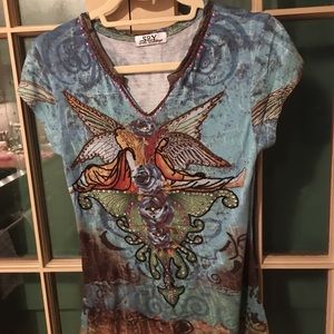 Spy Zone embellished T